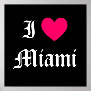 Affiches J'aime Miami