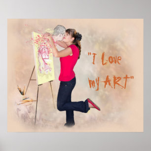 AFFICHES J'AIME MON ART