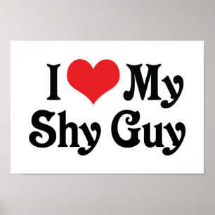 Affiches J'aime mon gars timide