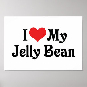 Affiches J'Aime Mon Jelly Bean