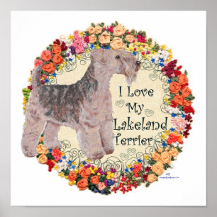 Affiches J'aime mon Lakeland Terrier