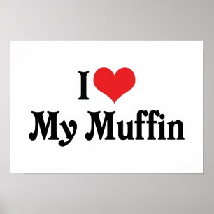 Affiches J'Aime Mon Muffin