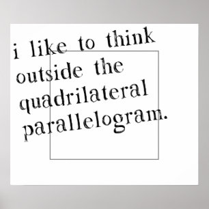 Affiches J'Aime Penser Hors De La Boîte