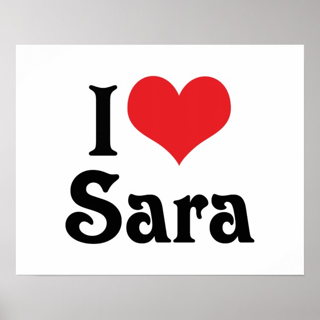 Affiches J'aime Sara (Devant)