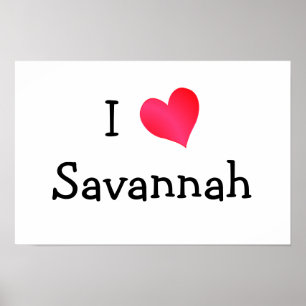 Affiches J'aime Savannah