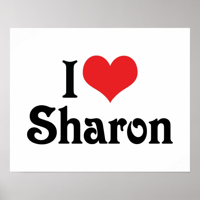 Affiches J'aime Sharon (Devant)