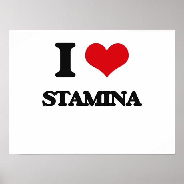 Affiches J'aime Stamina (Devant)