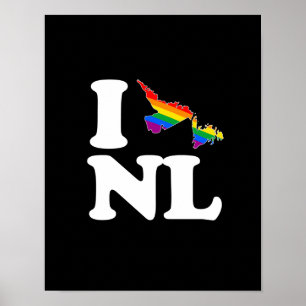 AFFICHES J'AIME TERRE-NEUVE GAIE - BLANC - .PNG