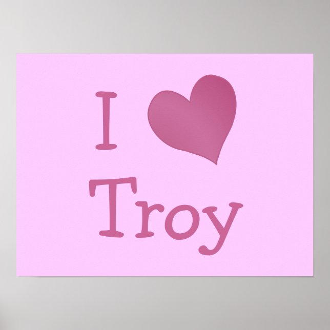 Affiches J'aime Troy (Devant)