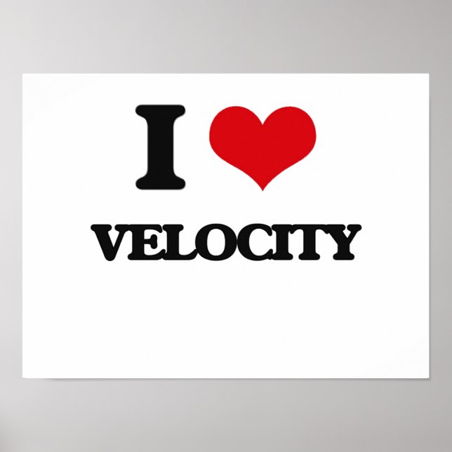 Affiches J'aime Velocity (Devant)