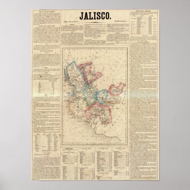 Affiches Jalisco, Mexique 2 (Devant)