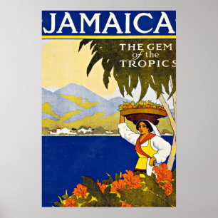 Affiches Jamaica Caribbean Sea Vintage Travel