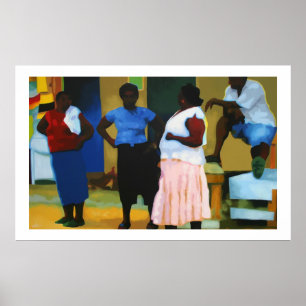 Affiches Jamaïcains à Negril