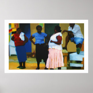 Affiches Jamaïcains à Negril