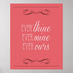 Affiches jamais, jamais le mien, jamais le nôtre, imprimer,