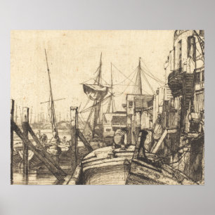 Affiches James Abbott McNeill Whistler - Limehouse