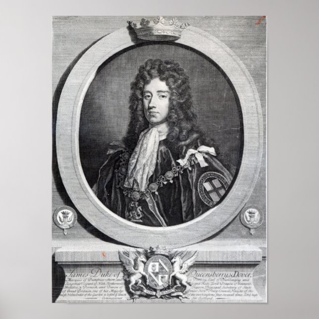 Affiches James Douglas, 2e duc de Queensberry, (Devant)