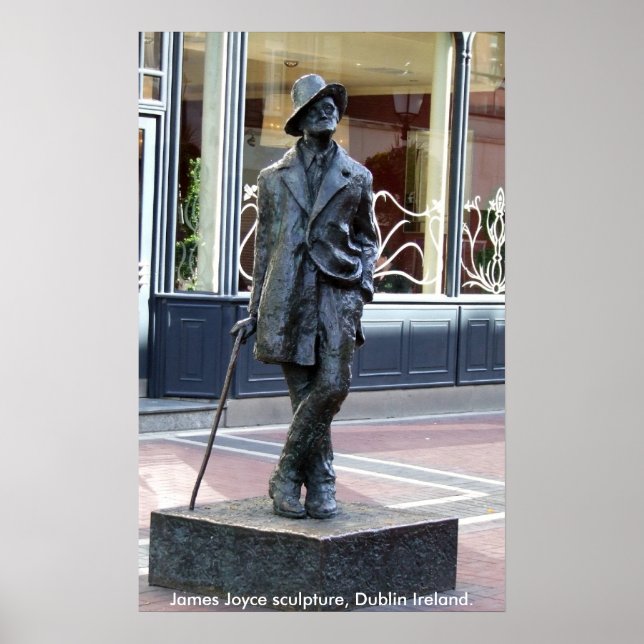 Affiches James Joyce Statue, Dublin Irlande (Devant)