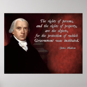 Affiches James Madison Property Rights