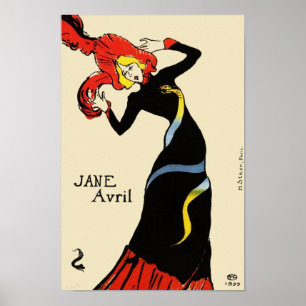 Affiches Jane Avril par Toulouse Lautrec