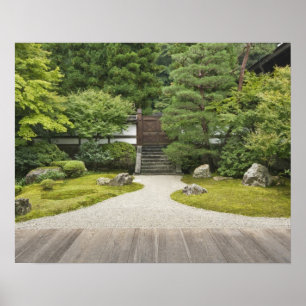 Affiches Japon, Kyoto, jardin du temple Sennyuji