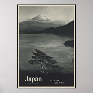 Affiches Japon Mont Fuji et lac Motosu