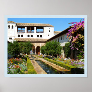 Affiches Jardin à Alhambra