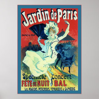 Affiches Jardin de Paris ~ Publicité française Vintage