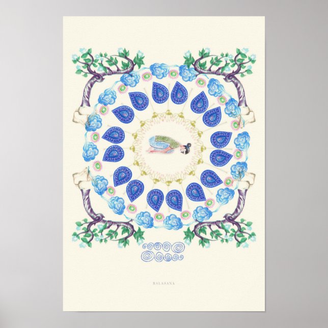 Affiches jardin de yoga II (Devant)