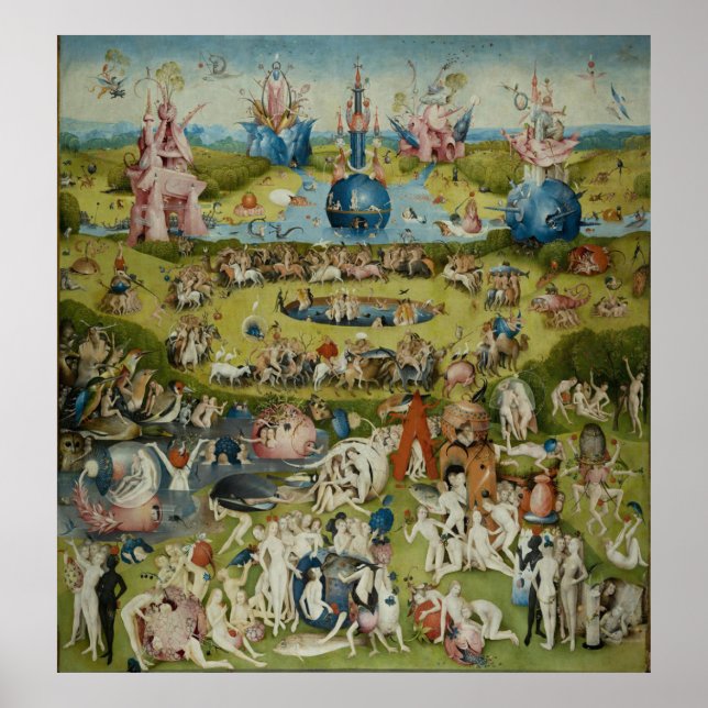 Affiches Jardin des délices terrestres, 1490-1500 (Devant)