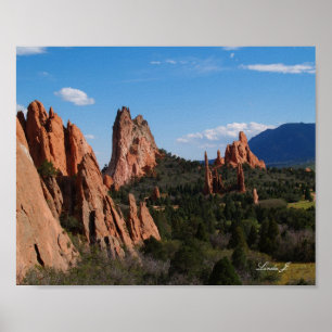 Affiches Jardin des Dieux Colorado toile Imprimer