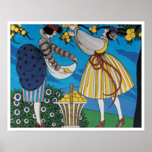 AFFICHES JARDIN D'ÉTÉ / CONCEPTEUR DE COSTUME MODE