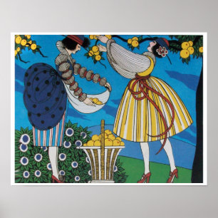 AFFICHES JARDIN D'ÉTÉ / CONCEPTEUR DE COSTUME MODE