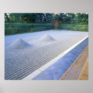 Affiches Jardin du temple Daisen-in, Daitokuji, Kyoto, Japo