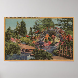 Affiches Jardin San Francisco, CA de ParkTea de Golden Gate