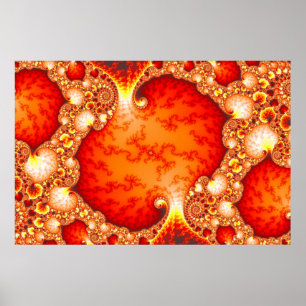 Affiches Jardin volcanique - Art fractal