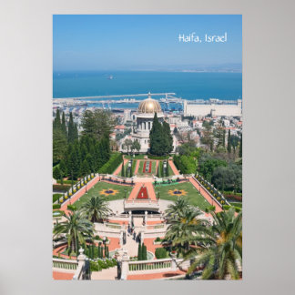 Affiches Jardins Bahá'í de Haïfa