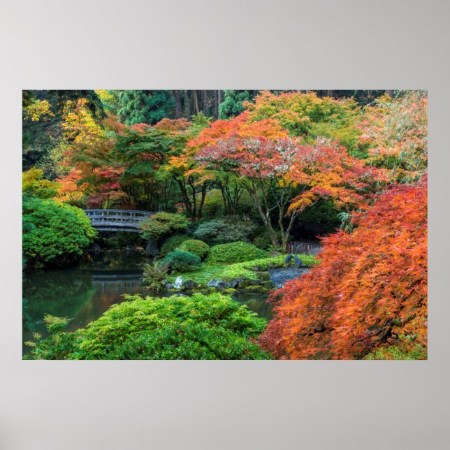 Affiches Jardins Japonais En Automne À Portland, Oregon 3 (Devant)