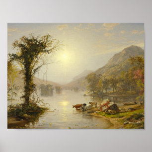 Affiches Jaspe Francis Cropsey - automne sur le lac