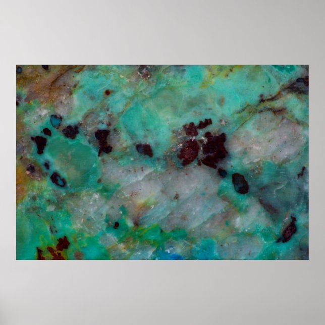 Affiches Jasper bleu chrysocolla (Devant)
