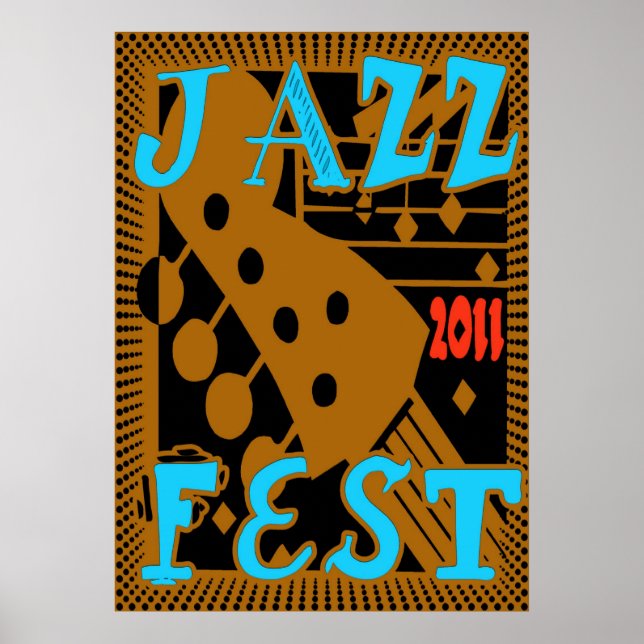 Affiches Jazz Fest 2011 Guitare (Devant)