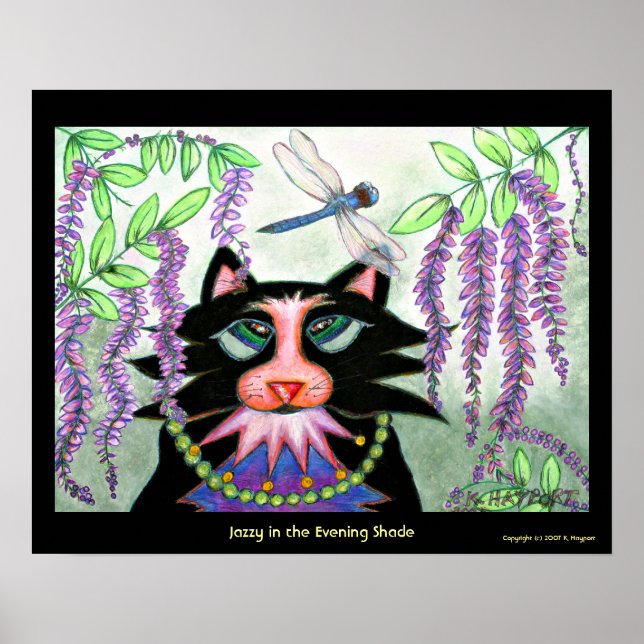 Affiches Jazzy dans l'ombre du soir (Devant)