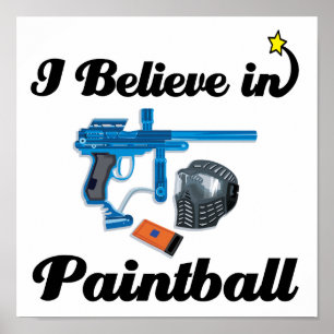 Affiches je crois au paintball