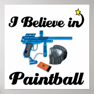 Affiches je crois au paintball