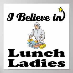 Affiches je crois aux dames du déjeuner