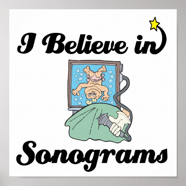 Affiches je crois aux sonogrammes (Devant)