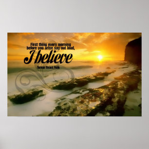 Affiches Je crois l'affiche de motivation