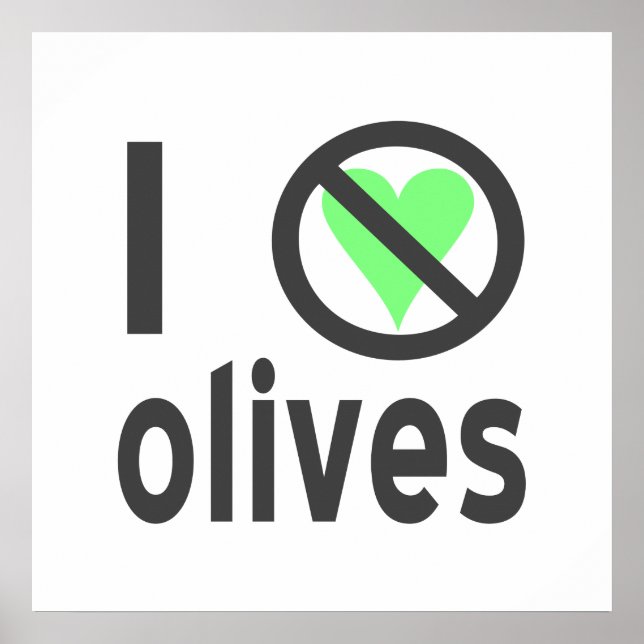 Affiches Je déteste les olives noires (Devant)