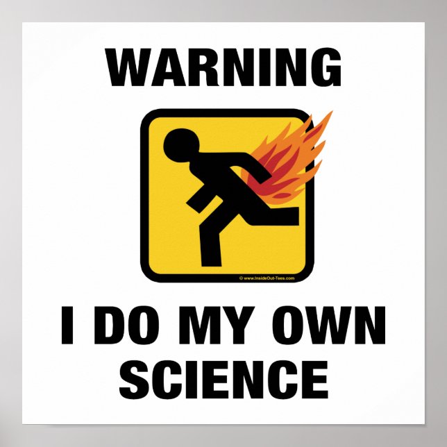 Affiches Je fais ma propre science - Humour drôle de pet en (Devant)