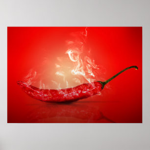 Affiches Je fume chaud Chili